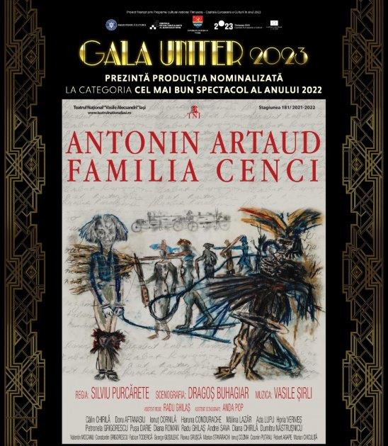 Gala Uniter 2023_Antonin Artaud. Familia Cenci timisoaratv